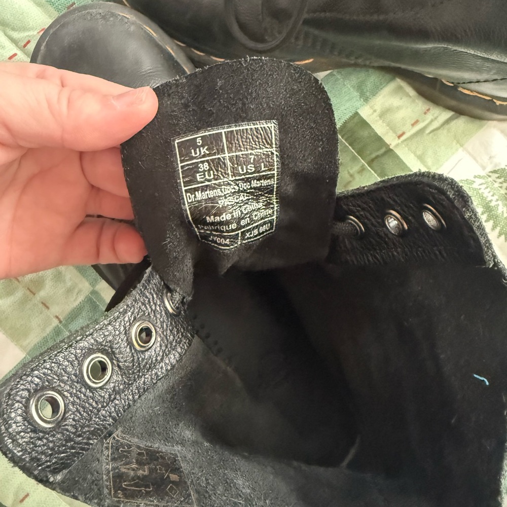 Dr. Martens Black Leather Ankle Boots